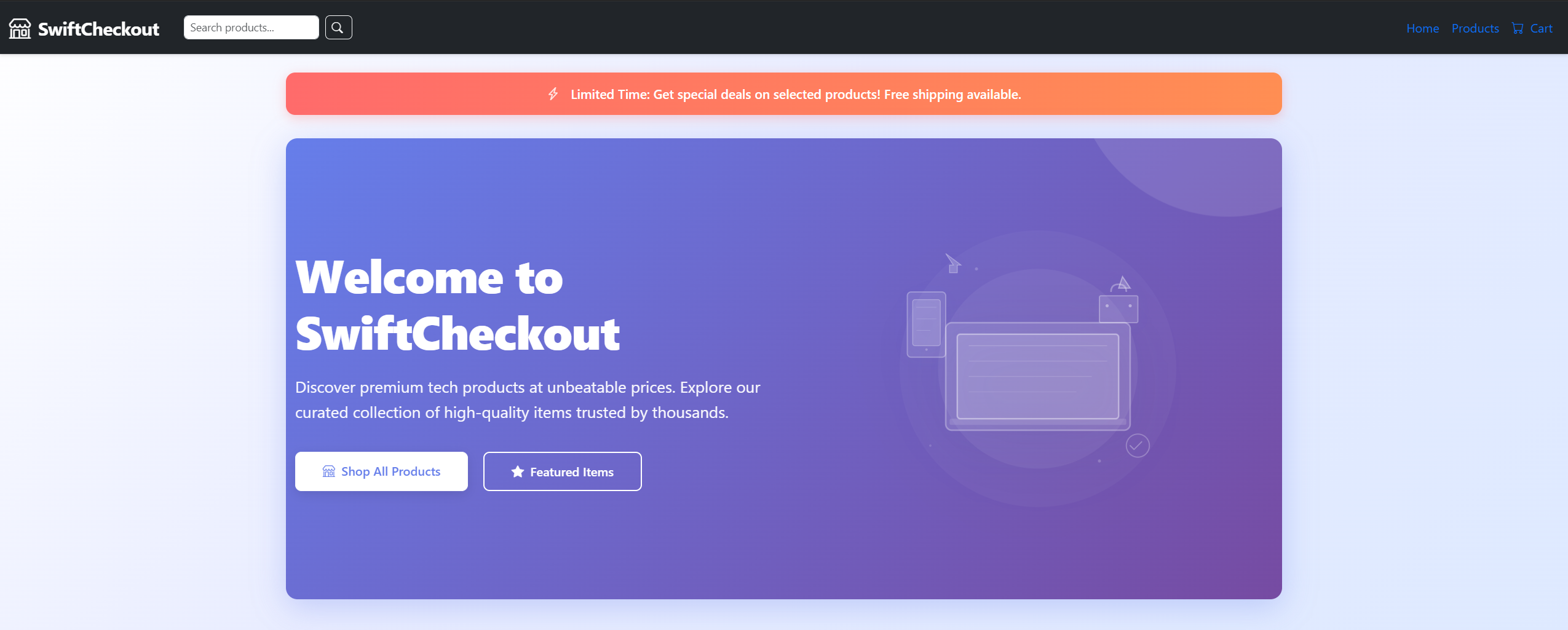 SwiftCheckout screenshot 1